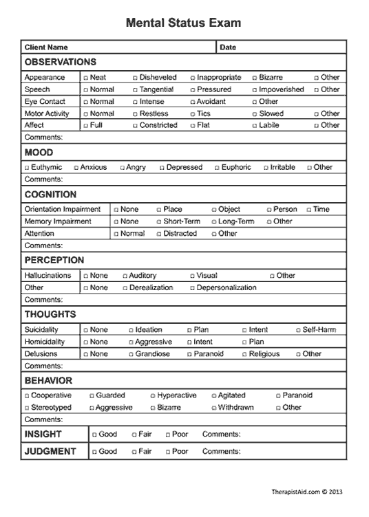 19 Mental Health Patient Worksheets Worksheeto