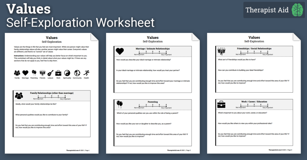 Act Therapy Worksheets Worksheet Works