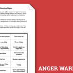Anger Management Worksheets For Adults