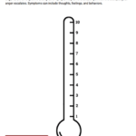 Anger Thermometer Worksheet Therapist Aid Anger Thermometer