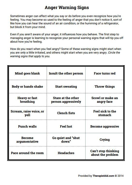 Anger Worksheets For Kids And Teens 35 Anger Worksheet For Youth 