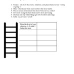 Anxiety Hierarchy Worksheet Anxiety Ladder Worksheet All Sheets Database