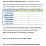 Boundaries Info Sheet Worksheet Therapist Aid Setting Boundaries Info