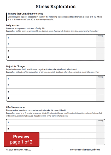 Cbt For Anxiety Worksheet Psychpoint What Is Anxiety Worksheet