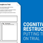 Cognitive Restructuring Thoughts On Trial Worksheet Therapist Aid