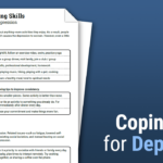 Coping Skills Depression Worksheet Therapist Aid DBT Worksheets