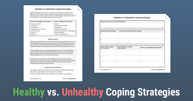 Coping Skills For Substance Abuse Worksheets Db excel