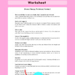 Divorce Therapy Worksheet Version 2 Mental Health Worksheets