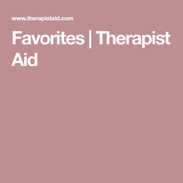 Favorites Therapist Aid Speech Therapy Resources Therapist 