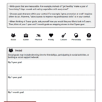 Goal Exploration Worksheet Therapist Aid