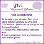 Image Result For DBT GIVE Interpersonal Effectiveness Emotional