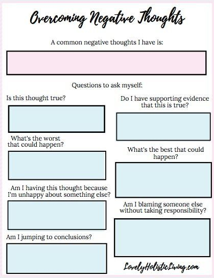 Negative Thoughts Therapy Worksheets Therapy Counseling Coping Skills