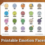 Printable Emotion Faces Worksheet Therapist Aid Emotion Faces