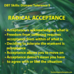 Radical Acceptance Worksheet Therapist Aid 2021 Gealena