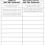 Reframing Negative Thoughts Worksheet Printable Worksheet Template