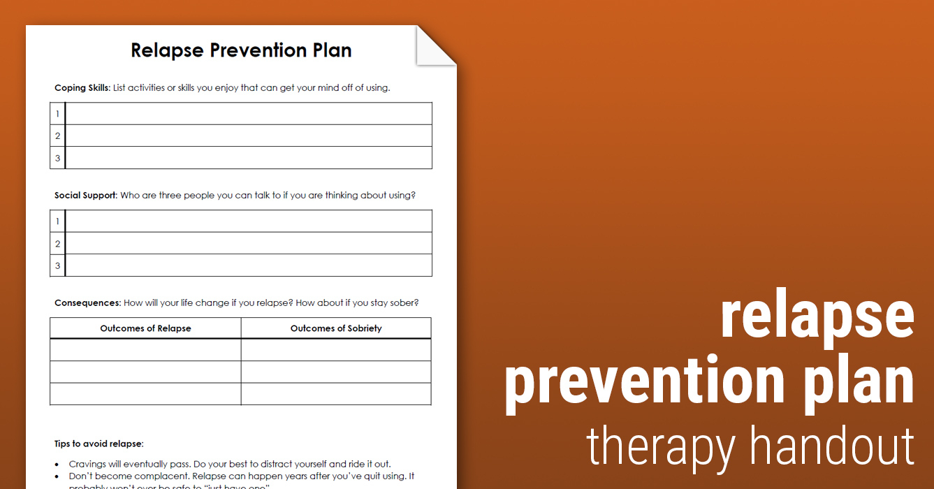Relapse Prevention Plan Examples
