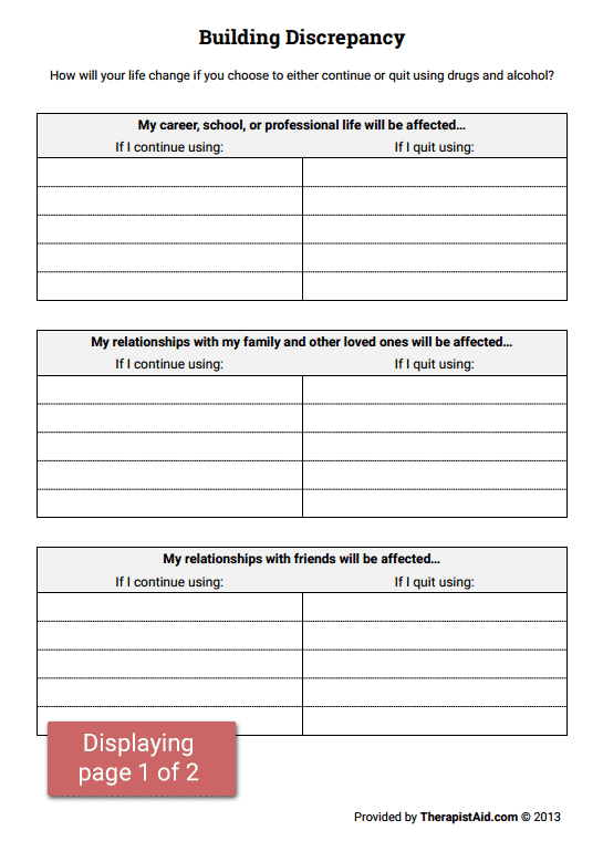 Self Esteem Worksheets For Adults