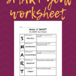 SMART Goal Worksheet Etsy