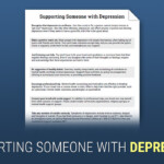 Supporting Someone With Depression Worksheet Therapist Aid