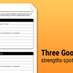 Three Good People Strengths Spotting Activity Worksheet Therapist Aid