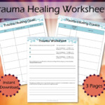 Trauma Worksheets Printable Therapy Journal PTSD Workbook Etsy New