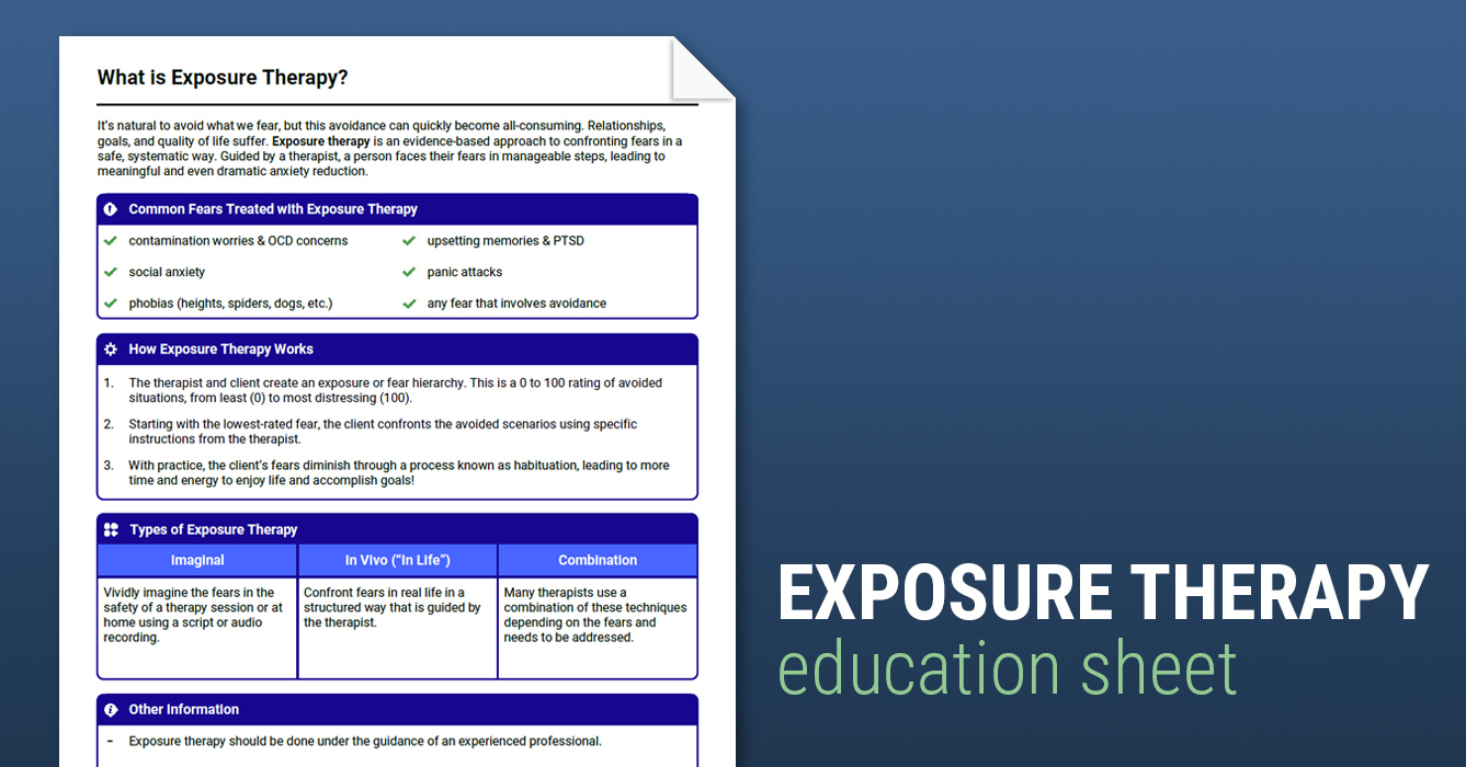 get self help exposure homework sheet