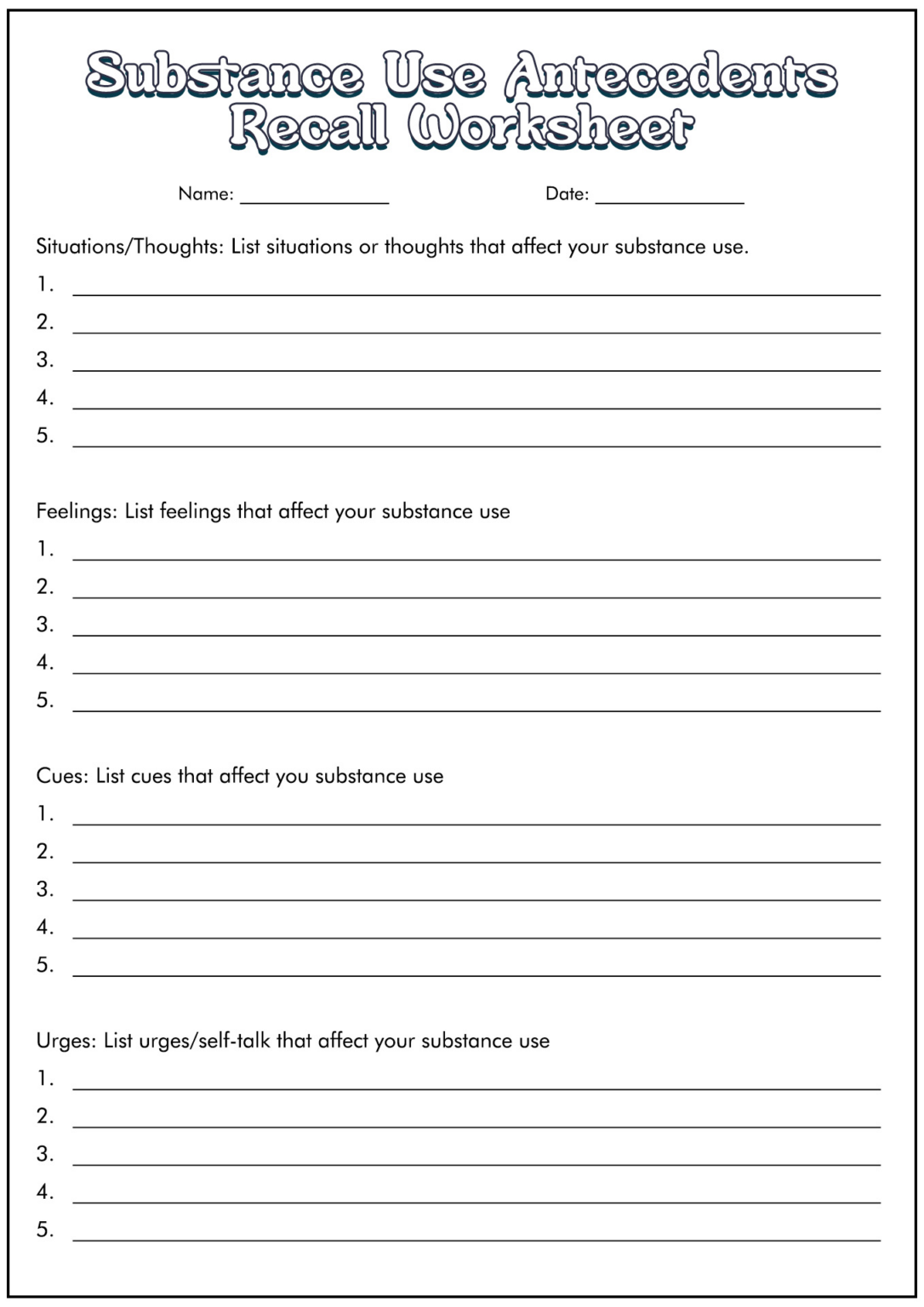 15 12 Step Recovery Worksheets Worksheeto - TherapistAidWorksheets.net