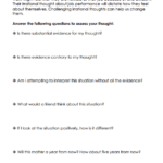 20 Automatic Negative Thoughts Worksheet Pdf