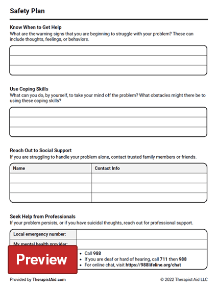 30 Seeking Safety Coping Skills Worksheets