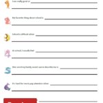 ADHD Sentence Completion Worksheet Therapist Aid