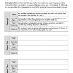Anger Diary Worksheet Therapist Aid Anger Management Worksheets