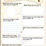 Anger Management Skill Cards Worksheet Therapist Aid Anger