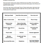 Anger Warning Signs Worksheet Therapist Aid