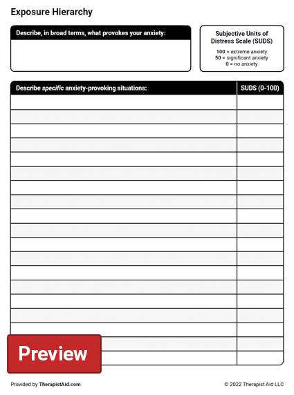 Anxiety Exposure Worksheet What Is Anxiety worksheet All Sheets