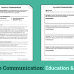 Assertive Communication Worksheet Therapist Aid DBT Worksheets