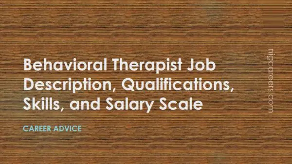 Behavioral Therapist Job Description Skills And Salary