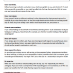 Boundaries Info Sheet Worksheet Therapist Aid Setting Boundaries Info