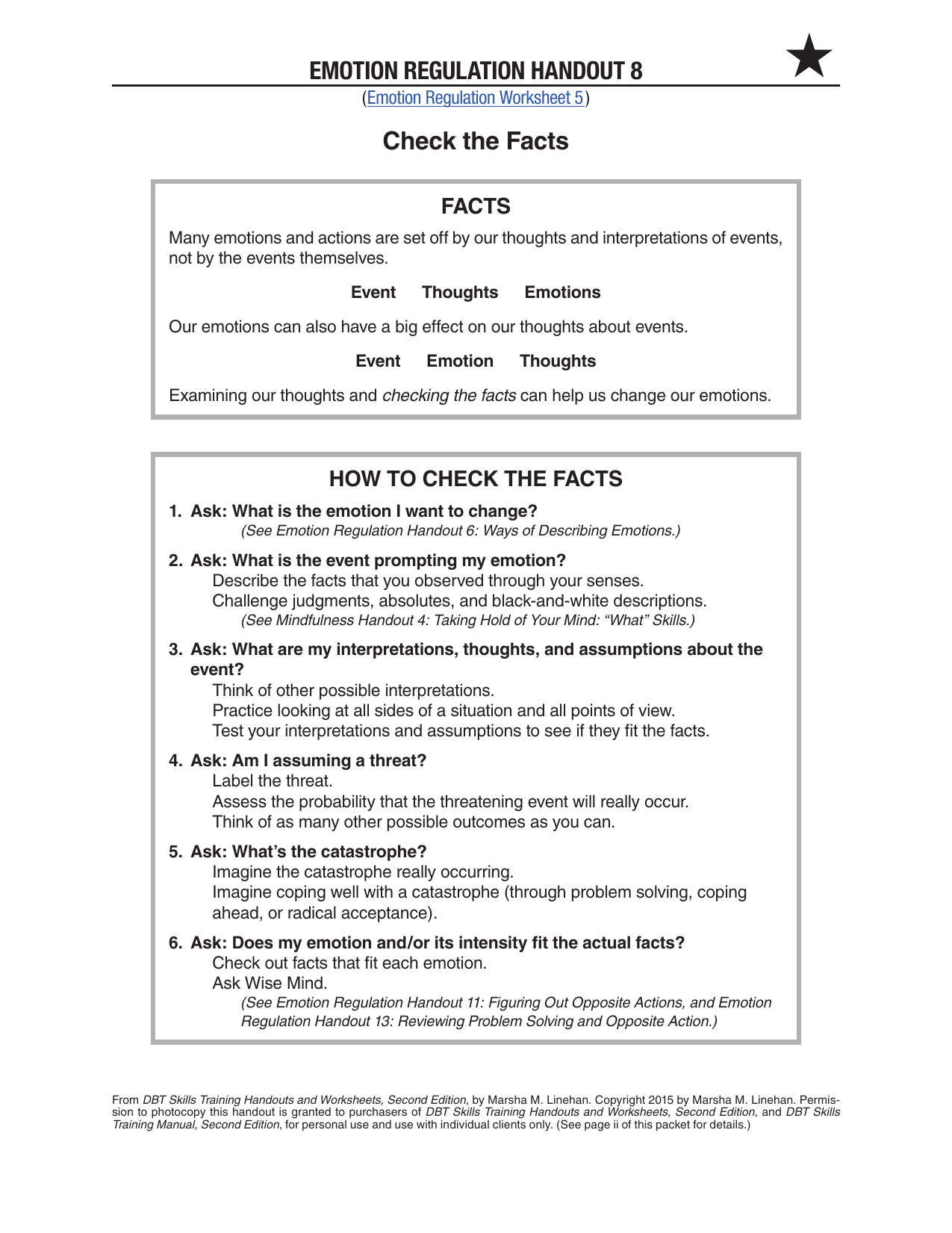 Check The Facts Dbt Worksheet