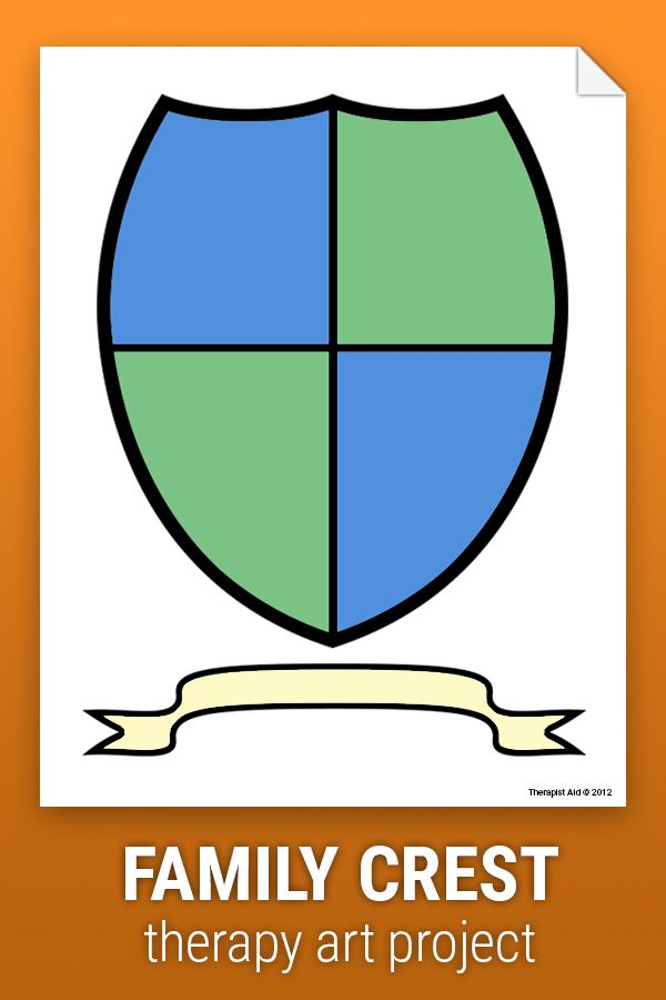 Coat Of Arms Family Crest Worksheet Therapist Aid Family Crest 