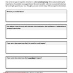 Cognitive Restructuring Decatastrophizing Worksheet Therapist Aid