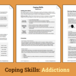 Coping Skills Addictions Worksheet Therapist Aid Coping Skills Worksheets