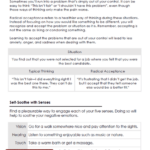 DBT Distress Tolerance Skills Worksheet Therapist Aid Distress