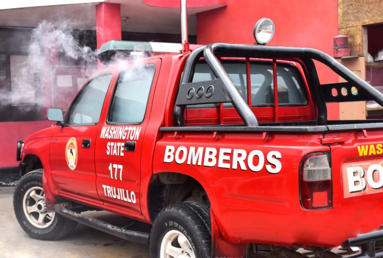 Desinfecci n A La Compa a Bomberos Washigton State Emtrafesa