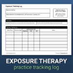 Exposure Tracking Log Worksheet Therapist Aid