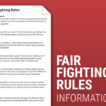 Fair Fighting Rules Worksheet Therapist Aid