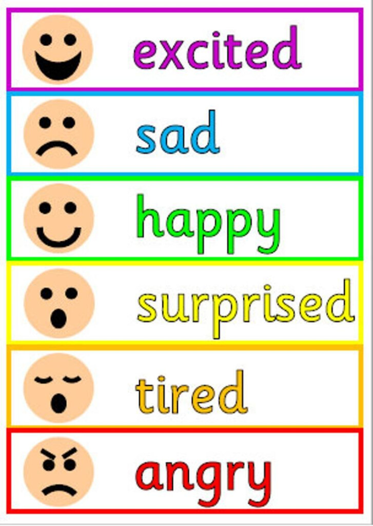 Feelings Chart Printable