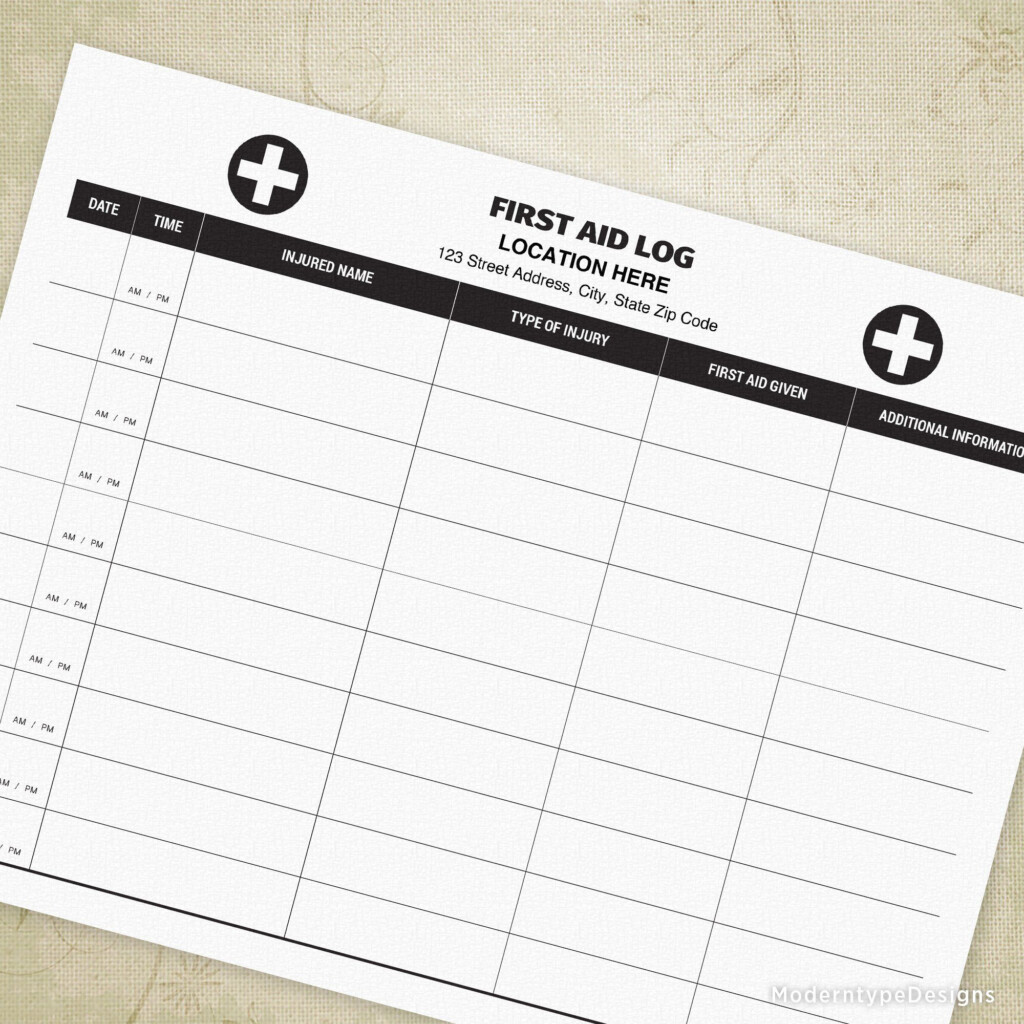 First Aid Log Printable Personalized 2nd Grade Math Worksheets 