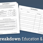 Goal Breakdown Worksheet Therapist Aid