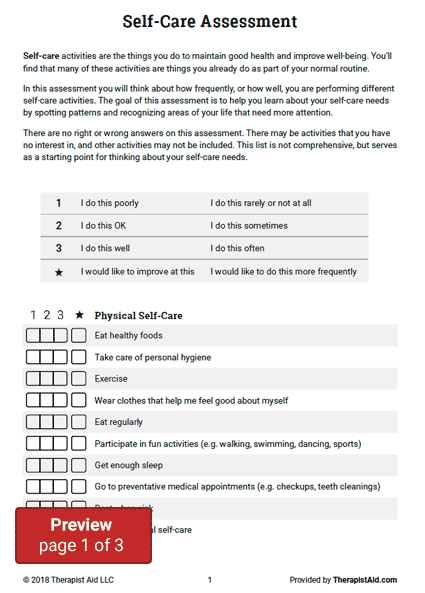 Health Activities Activities For Adults Self Care Activities Therapy