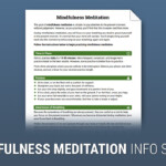 How To Practice Mindfulness Meditation Worksheet Therapist Aid
